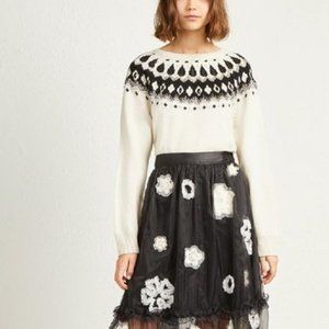 French Connection Vera Fairisle Embellished Jumper